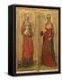 St. Agnes and St. Domitilla-Andrea di Bonaiuto-Framed Stretched Canvas