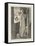 St Agnes Eve-John Everett Millais-Framed Stretched Canvas