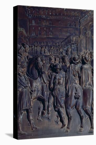 St. Agostino Preaching to the Florentines, Relief from the Salviati Chapel-Giambologna-Stretched Canvas