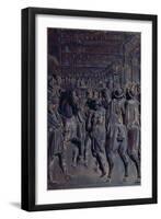 St. Agostino Preaching to the Florentines, Relief from the Salviati Chapel-Giambologna-Framed Giclee Print