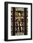 St. Alban in West window of Hereford Cathedral, England, 20th century-CM Dixon-Framed Photographic Print