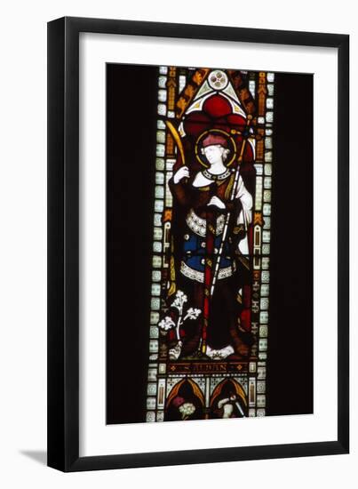 St. Alban in window of North Transept, Hereford Cathedral, 20th century-CM Dixon-Framed Giclee Print