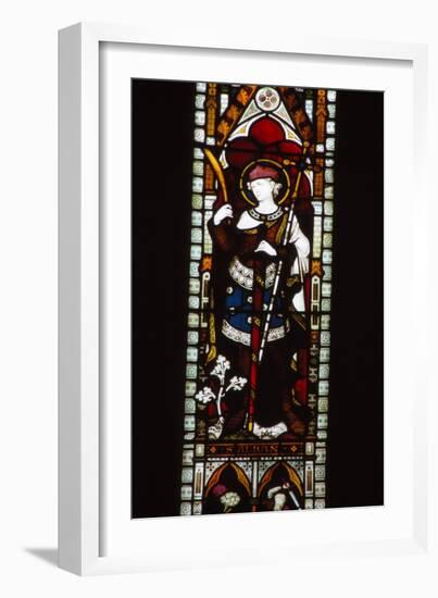 St. Alban in window of North Transept, Hereford Cathedral, 20th century-CM Dixon-Framed Giclee Print