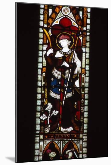 St. Alban in window of North Transept, Hereford Cathedral, 20th century-CM Dixon-Mounted Giclee Print
