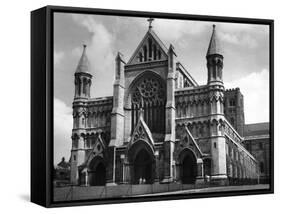 St Alban's Cathedral-Fred Musto-Framed Stretched Canvas