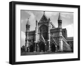 St Alban's Cathedral-Fred Musto-Framed Photographic Print