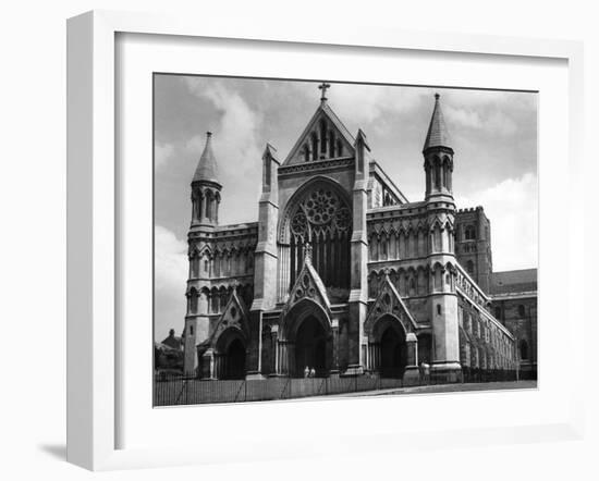 St Alban's Cathedral-Fred Musto-Framed Photographic Print