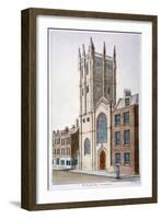 St Alban's Church, Wood Street, London, 1824-Valentine Davis-Framed Giclee Print