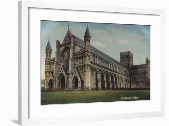 St Albans Abbey in St Albans-null-Framed Photographic Print