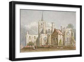 St Albans Cathedral, Hertfordshire, C1830-null-Framed Giclee Print