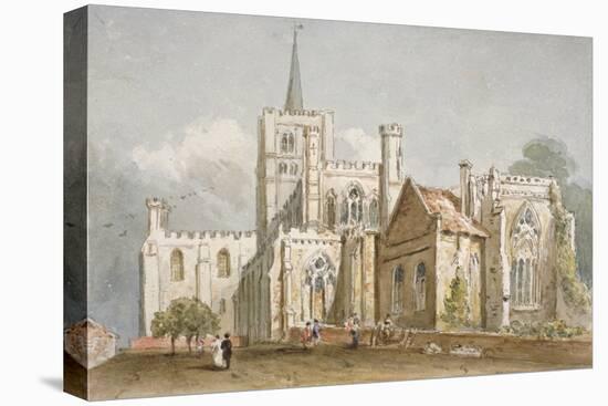 St Albans Cathedral, Hertfordshire, C1830-null-Stretched Canvas