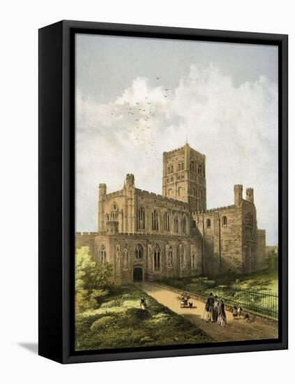 St Albans Cathedral, Hertfordshire, C1870-WL Walton-Framed Stretched Canvas