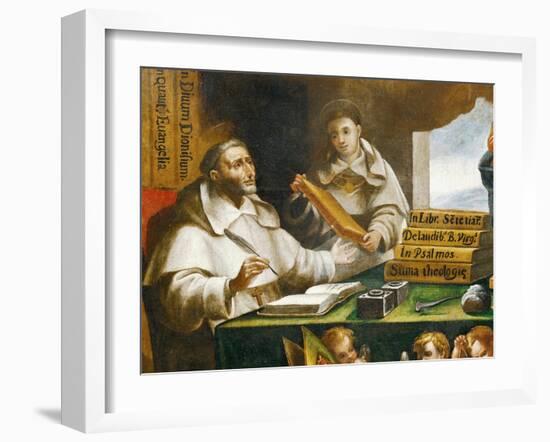 St Albert the Great and St Thomas of Aquinas, Detail-Alonso Antonio Villamor-Framed Giclee Print