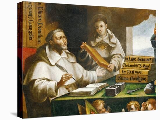 St Albert the Great and St Thomas of Aquinas, Detail-Alonso Antonio Villamor-Stretched Canvas