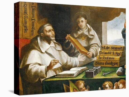 St Albert the Great and St Thomas of Aquinas, Detail-Alonso Antonio Villamor-Stretched Canvas