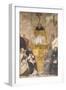 St. Albert the Great Preaching with Sts. Thomas Aquinas and Bonaventure-Alvise De Donati-Framed Art Print