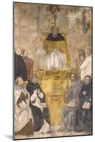 St. Albert the Great Preaching with Sts. Thomas Aquinas and Bonaventure-Alvise De Donati-Mounted Art Print