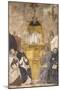 St. Albert the Great Preaching with Sts. Thomas Aquinas and Bonaventure-Alvise De Donati-Mounted Art Print
