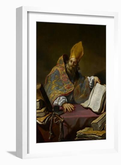 St. Ambrose, C.1623-25-Claude Vignon-Framed Giclee Print