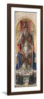 St. Ambrose, from Polyptych with St. Ambrose Blessing-Bartolomeo Vivarini-Framed Art Print