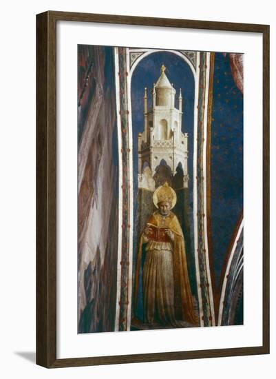 St Ambrose, Mid 15th Century-Fra Angelico-Framed Giclee Print