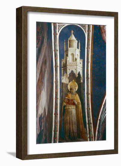 St Ambrose, Mid 15th Century-Fra Angelico-Framed Giclee Print