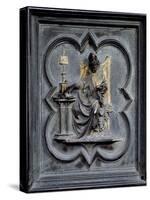 St Ambrose, Panel E of the North Doors of the Baptistery of San Giovanni, 1403-24 (Bronze)-Lorenzo Ghiberti-Stretched Canvas