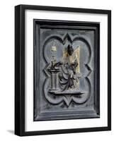 St Ambrose, Panel E of the North Doors of the Baptistery of San Giovanni, 1403-24 (Bronze)-Lorenzo Ghiberti-Framed Giclee Print