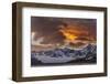 St. Andres Bay on South Georgia Island during sunset, huge colony of King Penguins-Martin Zwick-Framed Photographic Print