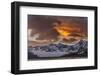 St. Andres Bay on South Georgia Island during sunset, huge colony of King Penguins-Martin Zwick-Framed Photographic Print