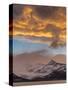 St. Andres Bay on South Georgia Island during sunset.-Martin Zwick-Stretched Canvas