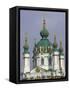 St. Andrew's Church, Kiev, Ukraine from the Park-William Perry-Framed Stretched Canvas