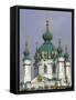 St. Andrew's Church, Kiev, Ukraine from the Park-William Perry-Framed Stretched Canvas