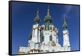 St. Andrew's Church, Kiev, Ukraine.-William Sutton-Framed Stretched Canvas
