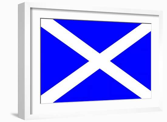 St Andrew's Flag-Peter Etchells-Framed Art Print