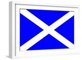 St Andrew's Flag-Peter Etchells-Framed Art Print