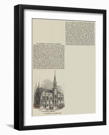 St Andrew's, Launceston, Tasmania-null-Framed Giclee Print