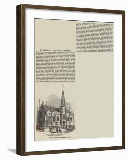 St Andrew's, Launceston, Tasmania-null-Framed Giclee Print