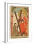 St. Andrew with a Monk, C.1500-null-Framed Giclee Print