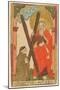 St. Andrew with a Monk, C.1500-null-Mounted Giclee Print