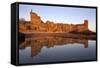 St. Andrews Castle at Dawn, Fife, Scotland, United Kingdom, Europe-Mark Sunderland-Framed Stretched Canvas