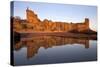 St. Andrews Castle at Dawn, Fife, Scotland, United Kingdom, Europe-Mark Sunderland-Stretched Canvas