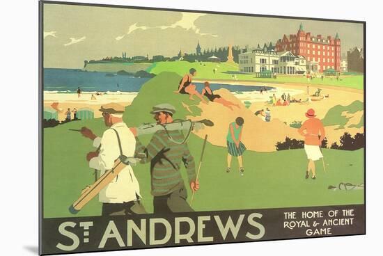 St. Andrews Golf Course-null-Mounted Art Print