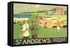 St. Andrews Golf Course-null-Framed Stretched Canvas