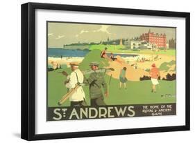 St. Andrews Golf Course-null-Framed Art Print