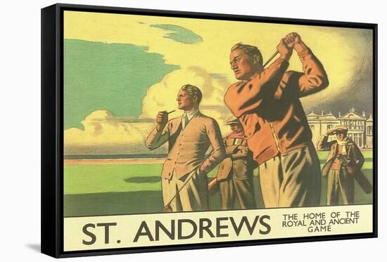 St. Andrews Golf Course-null-Framed Stretched Canvas