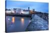 St. Andrews Harbour before Dawn, Fife, Scotland, United Kingdom, Europe-Mark-Stretched Canvas