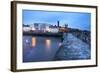 St. Andrews Harbour before Dawn, Fife, Scotland, United Kingdom, Europe-Mark-Framed Photographic Print