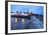 St. Andrews Harbour before Dawn, Fife, Scotland, United Kingdom, Europe-Mark-Framed Photographic Print