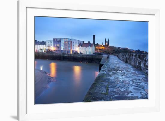 St. Andrews Harbour before Dawn, Fife, Scotland, United Kingdom, Europe-Mark-Framed Photographic Print